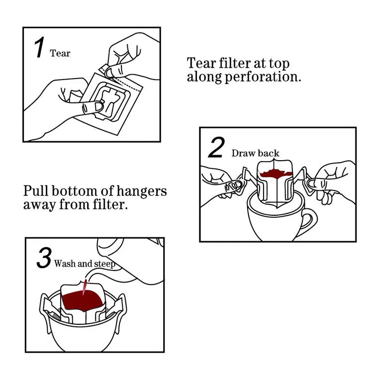 Высококачественный безопасный одноразовый упаковочный бумажный фильтр для кофе