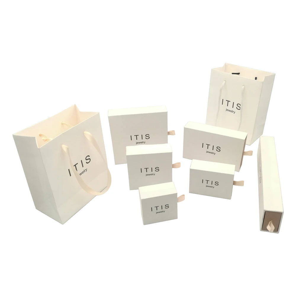 Custom logo wholesale packaging paper jewelry boxes