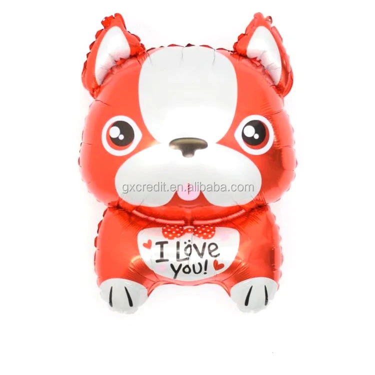 Wholesale inflatable cartoon animal dog helium foil balloons for theme party decoration