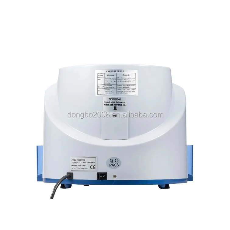 LED Fast And Easy Coin Counting Machine Euro Coin Sorting Machine DB350