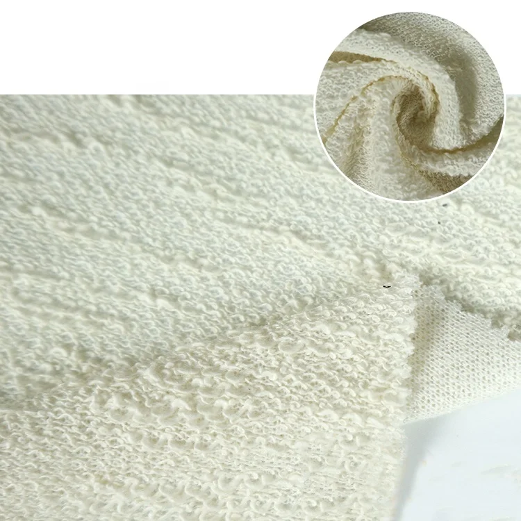 
Discount sale hacci sweater fleece knit fabric 