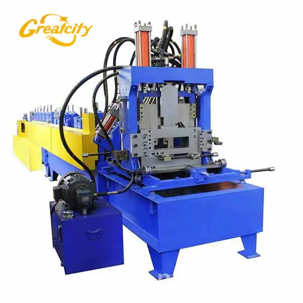 Factory Fully automatic 60-300type c z purlin roll forming machine U shape C channel forming machine