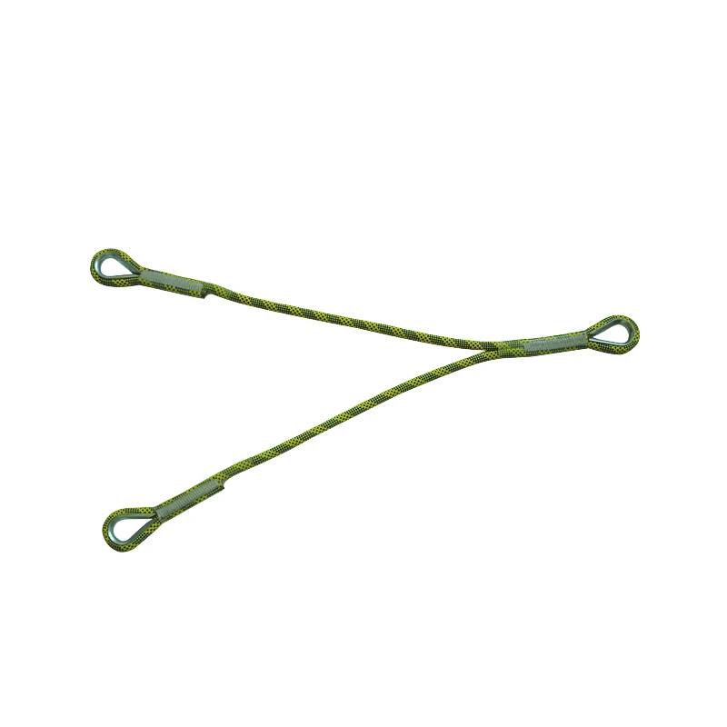 Anpen Nylon rope safety lanyard, Y shaped rescue Lanyard fall protection