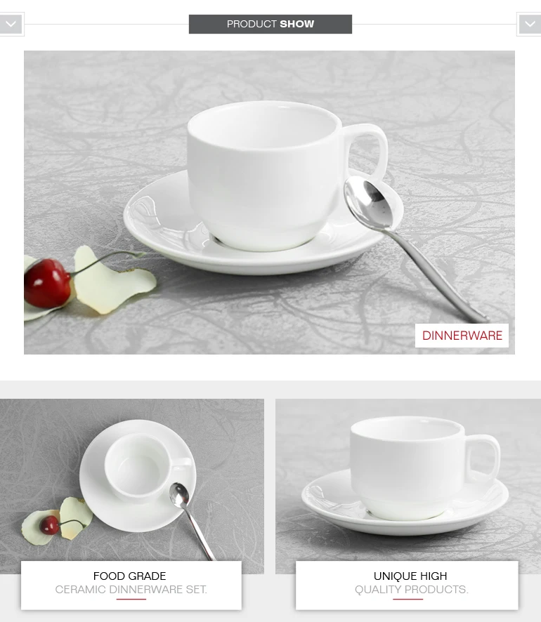 Elegant small ceramic custom cappuccino coffee edible cup with different types