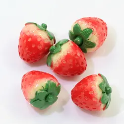 20 мм клубникой подвески с позолоченным кольцом бусины в форме клубники Шарм Подвески бусины для изготовления ювелирных изделий колье, браслет, серьги