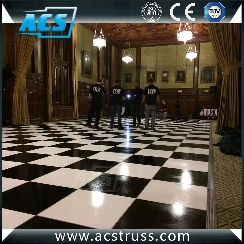 Wedding laminate portable white round dance floors for sale