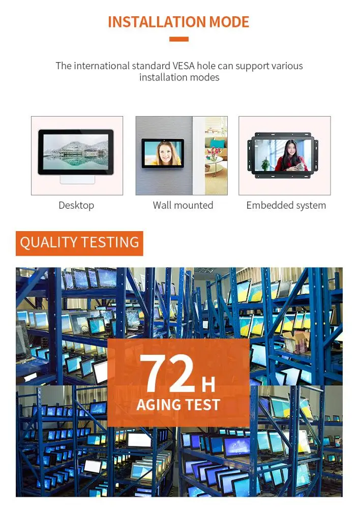Дешевый процессор Core i5CPU 15,6 дюйма, настенный сенсорный все в одном, мини ПК rs 232, Wi-Fi, панельный компьютер