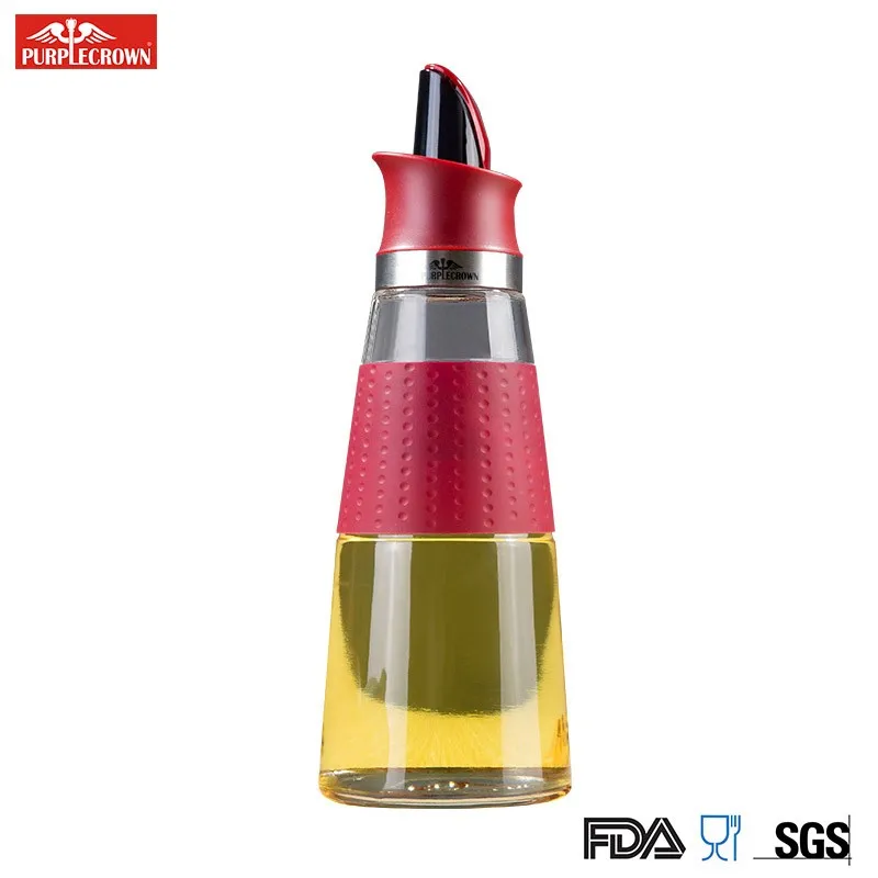 Wholesale hot sale Clear glass bottles for olive oil and vinegar soy sauces jar with automatically lid