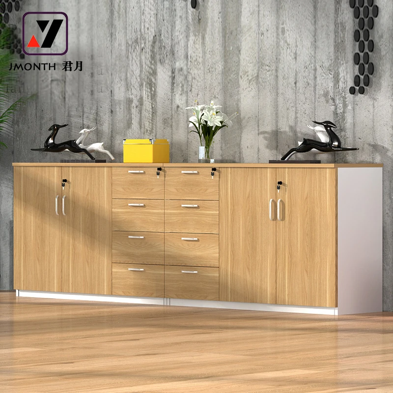 Wholesale Melamine Office Low Storage Cabinet With Drawer Design