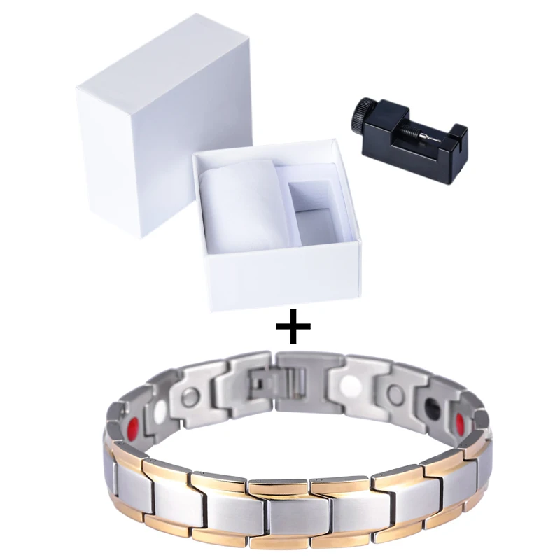 Hottime Factory Promotion Energy Magnetic Bracelet Stainless Steel China Fashion Jewelry