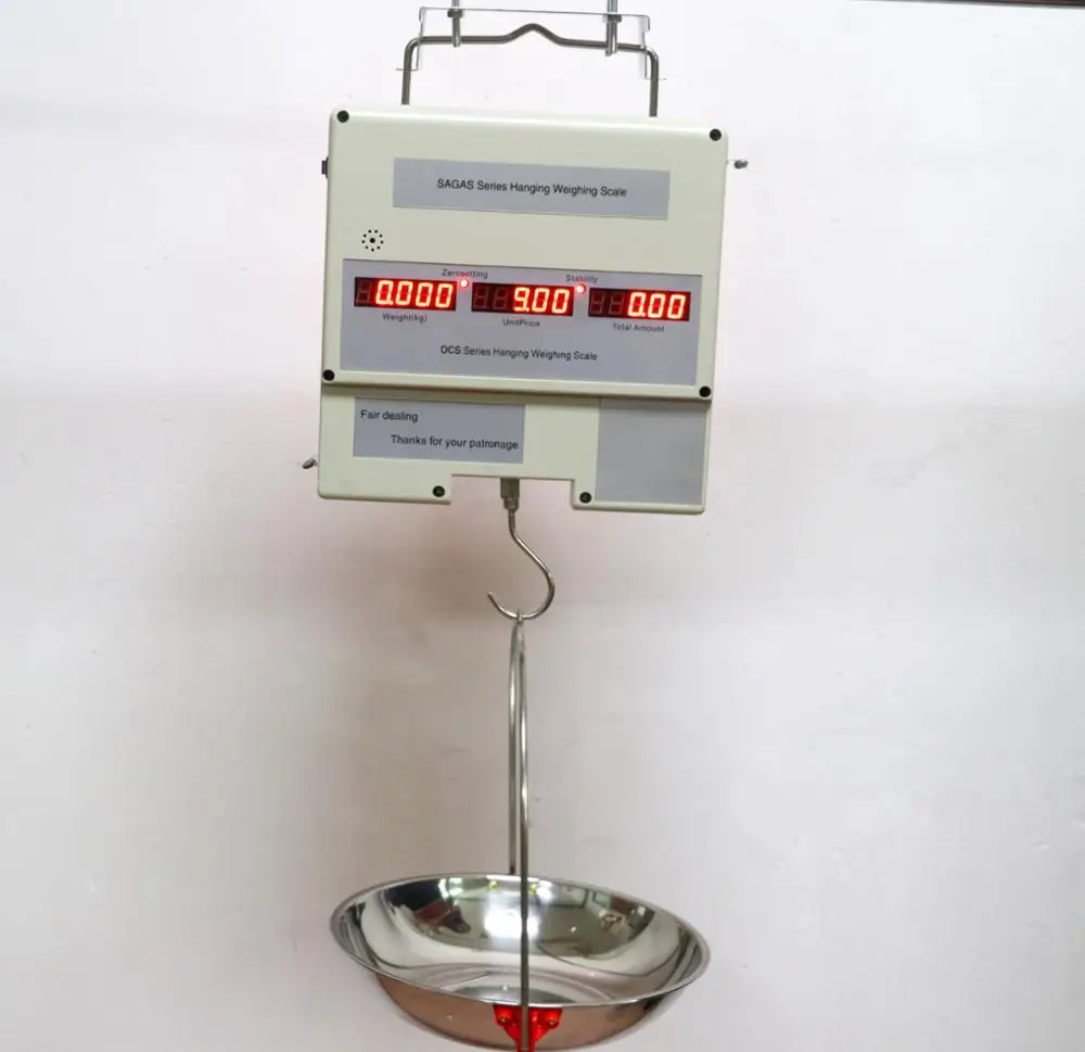 Precise Hanging Crane Electronic Price Computing Scale with Pan for Shop Retail 30kg