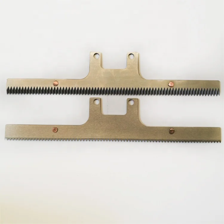 
 Упаковочное оборудование пищевой пакет нож для резки пластиковой пленки T-образная зубчатая пила для резки пластика  