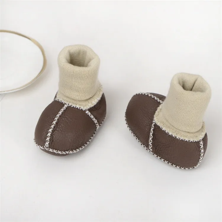 New Design wholesale baby boots Newborn Knitting Snow Boots Soft Bottom Boys Girls Winter Warm Shoes First Walker