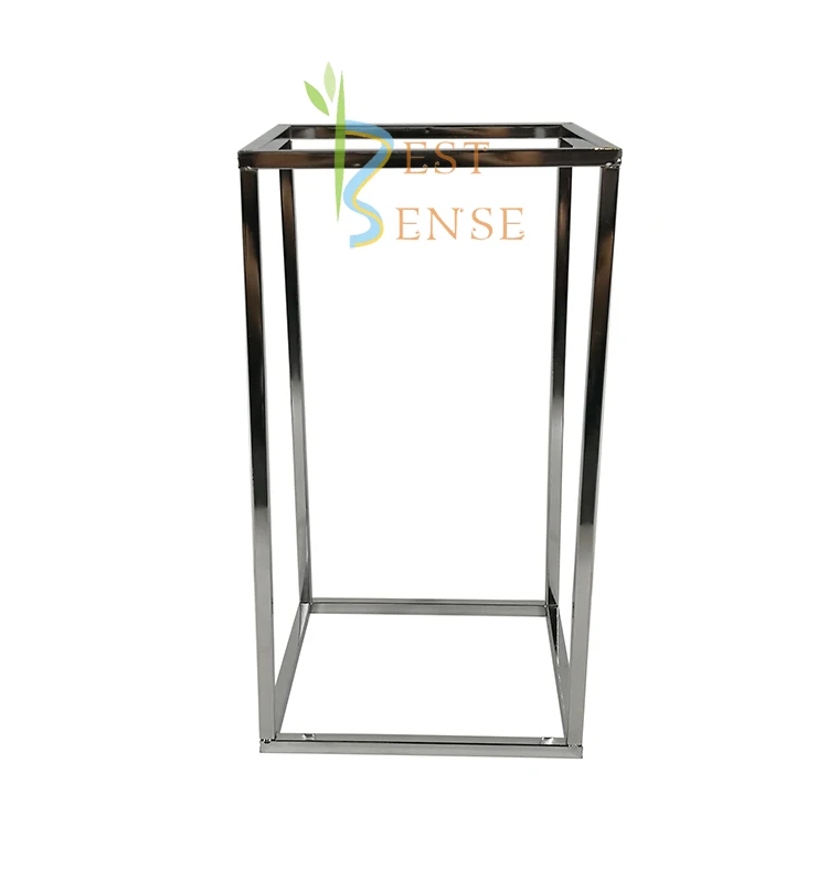 
Party popper Rectangle silver frame centerpieces for wedding table 