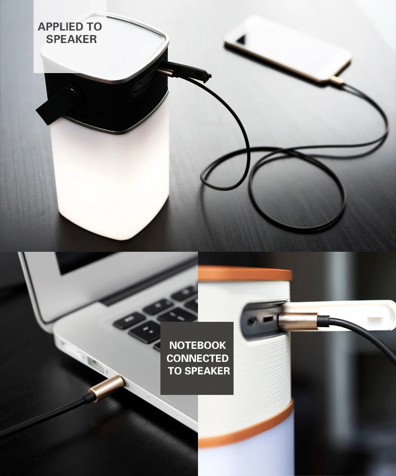 High quality gold plated colorful audio video cable music aux cable from China online shopping