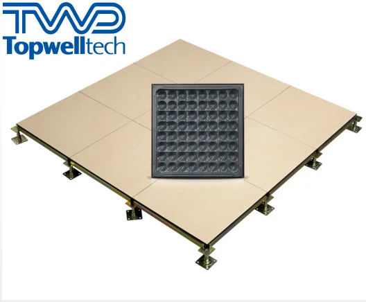 
China Manufacturer Anti-Static Ceramic Raised Access Floor HPL Covering Anti-Static Data Raised Floor For Data Center 