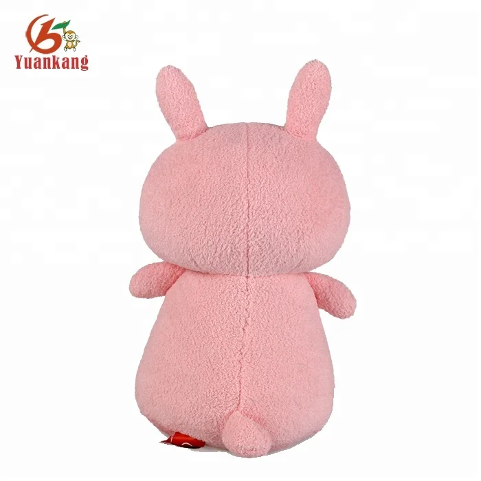 OEM customization plush bunny stuffed Pearl velvet pink rabbit toy