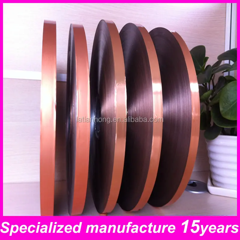copper color double side aluminum PET foil For Cable And Wire Wrapping