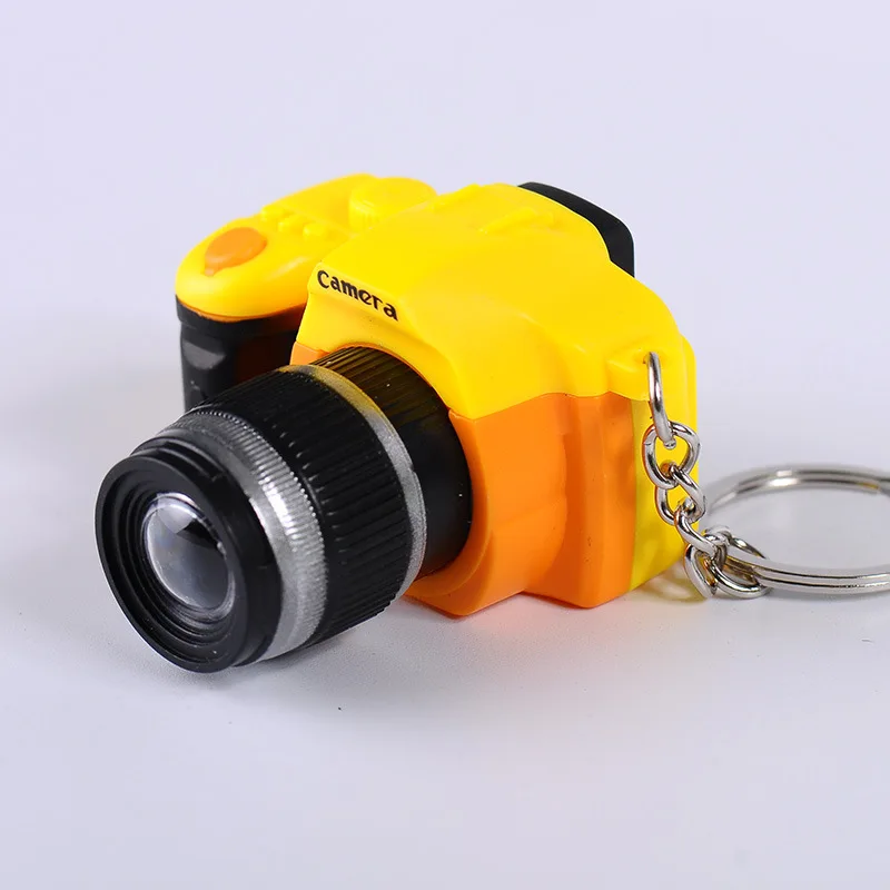 LED multicolor SLR camera model key chain photography enthusiast souvenir gift