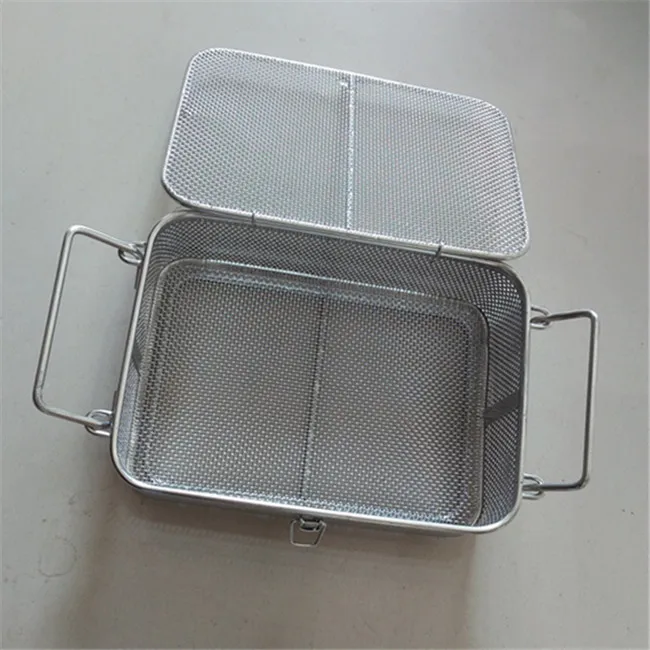 Customized 304 stainless steel wire mesh filter basket drying tray with cover