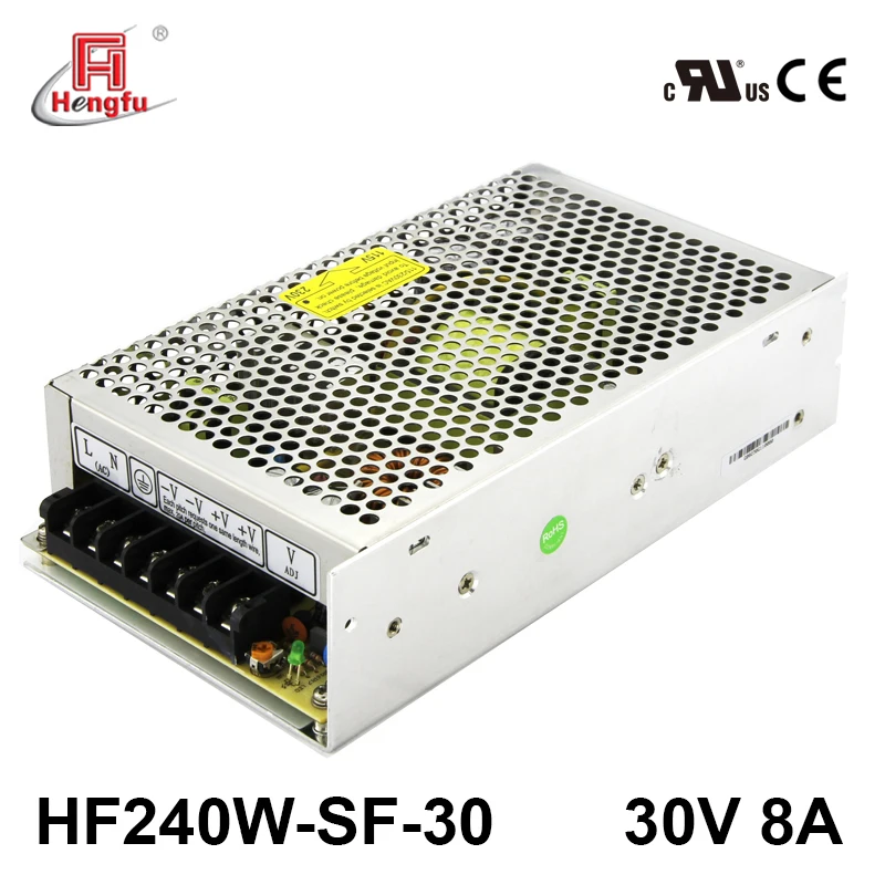 
30V 8A Hengfu HF240W-SF-30 SMPS single output AC DC UL CUL CE switching power supply 