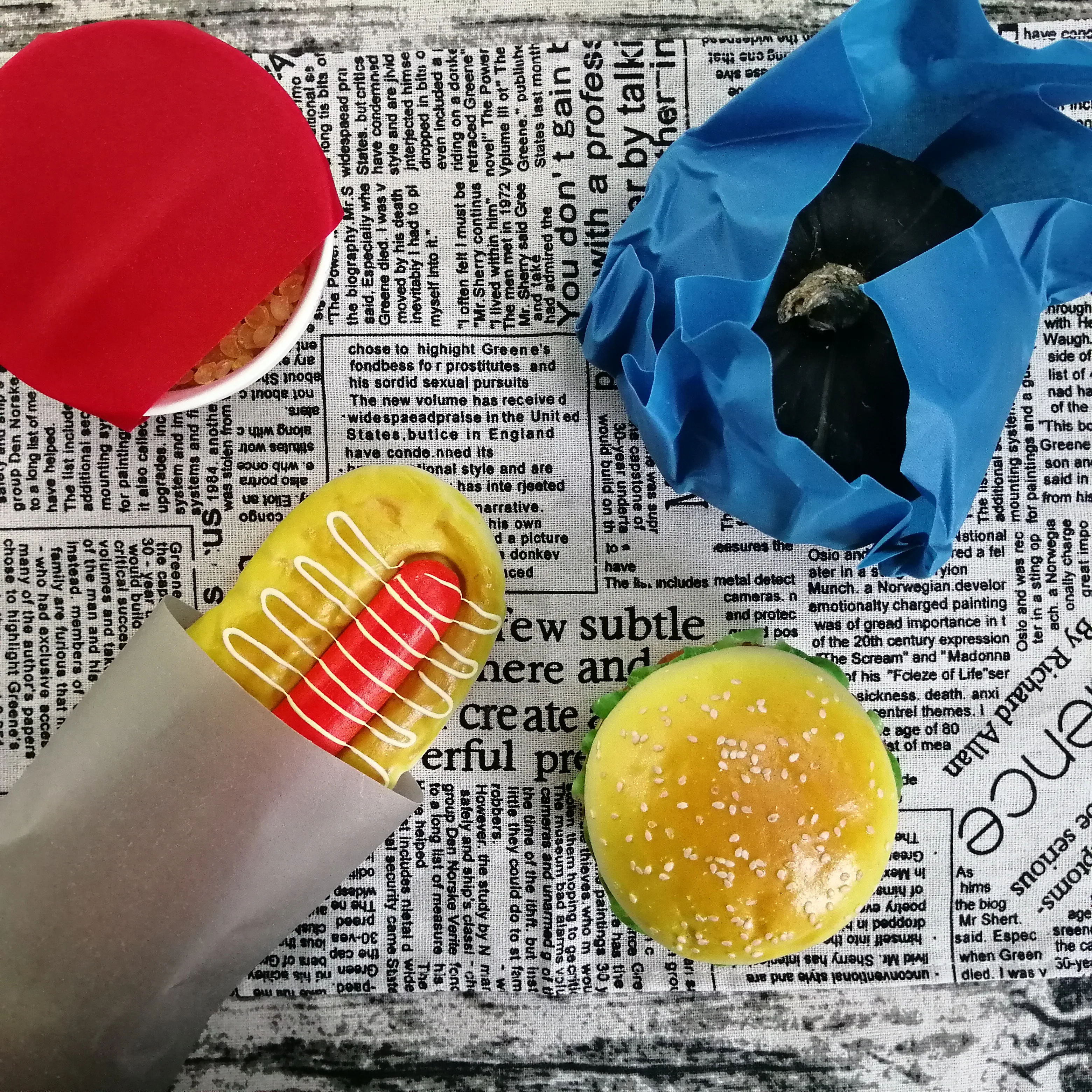 Sandwich Lunch Pack Amazon hot Selling Biodegradable Natural Organic Cotton Fabric Beeswax reusable Food Wraps