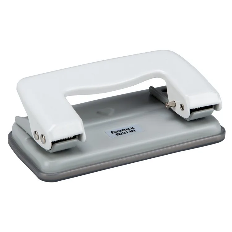 high quality office stationery manual stainless steel 12 sheets 2 hole puncher