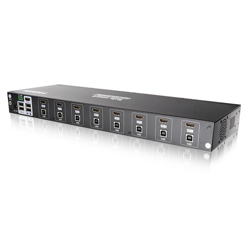 OEM 4K 8x1 HDMI KVM Switcher 8 port of biggest-selling product with USB 2.0