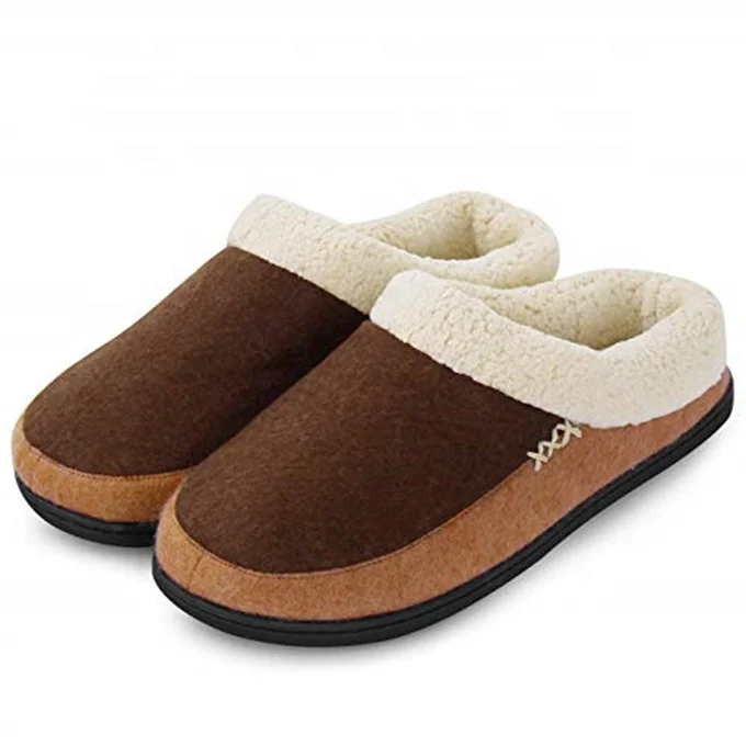Memory Foam Slippers Slip-on Clog Scuff Shoes Slipper Man