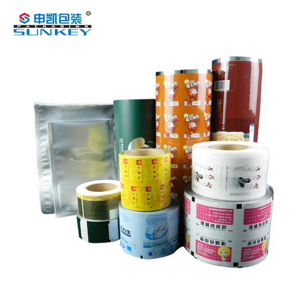 Custom Printed Moisture Proof Plastic Food Packaging Plastic Roll Film