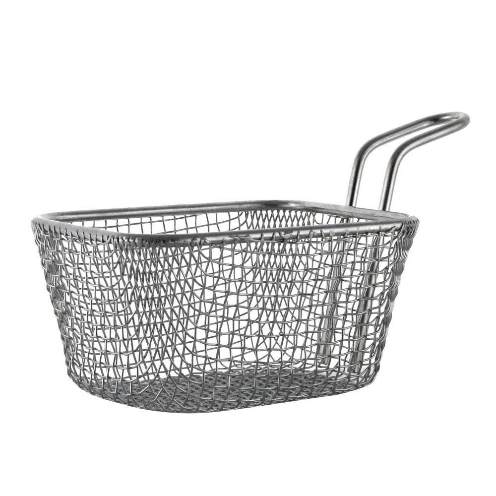 Competitive Stainless Steel 201 Fried Mini Serving Basket