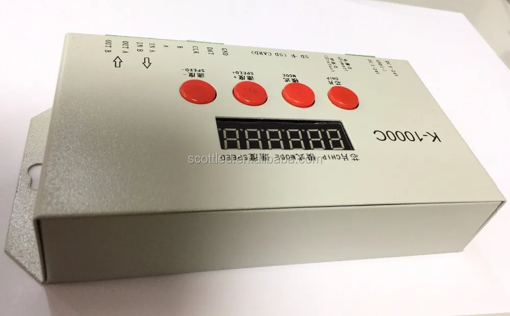 K-1000C with SD card 2048 pixels programmable pixel led light controller rgb led controller