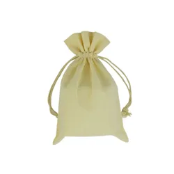 small muslin organic custom cotton drawstring bag
