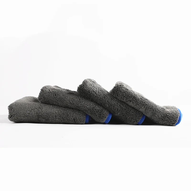 Wholesale double-sided 80% polyester 20% polyamide cloth 800gsm plush microfiber cleaning towel for car