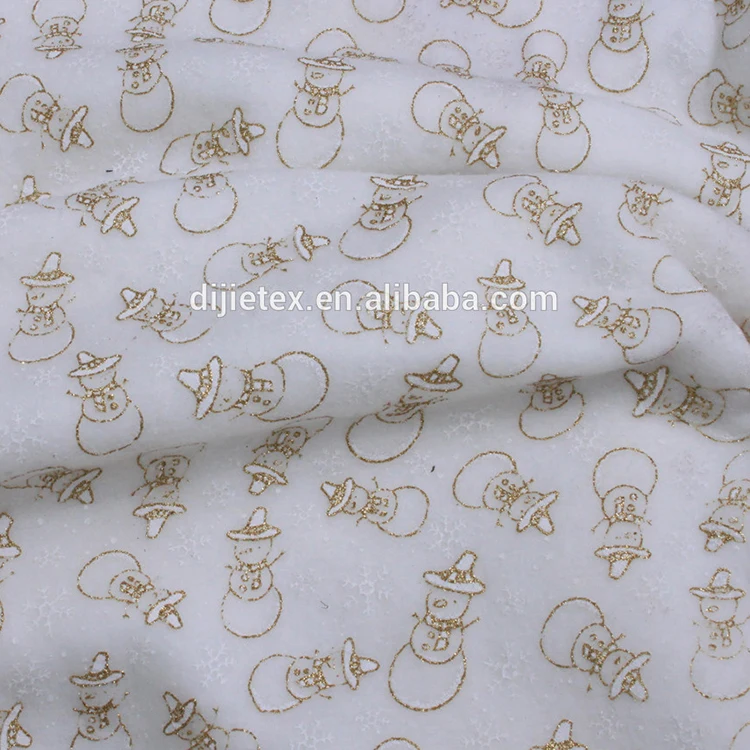 100%poly hot stamping foil printing on polar fleece or brush fabric