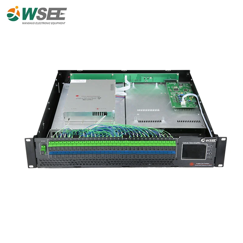 Комбайнер оптического усилителя 32x22dBm WDM EDFA OLT PON и CATV