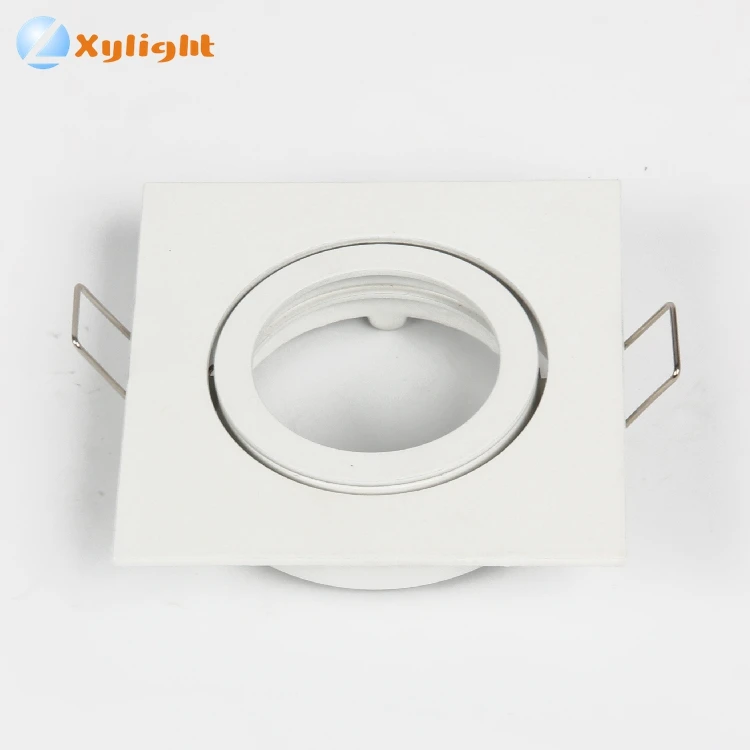 
Recessed square led ceiling down light diameter adjustable 84*84mm downlight gu10 fixture fitting 
