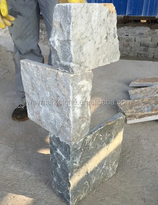 
Natural Gray Limestone Walling veneers Loose Stone Rectangular shape WRSV101 