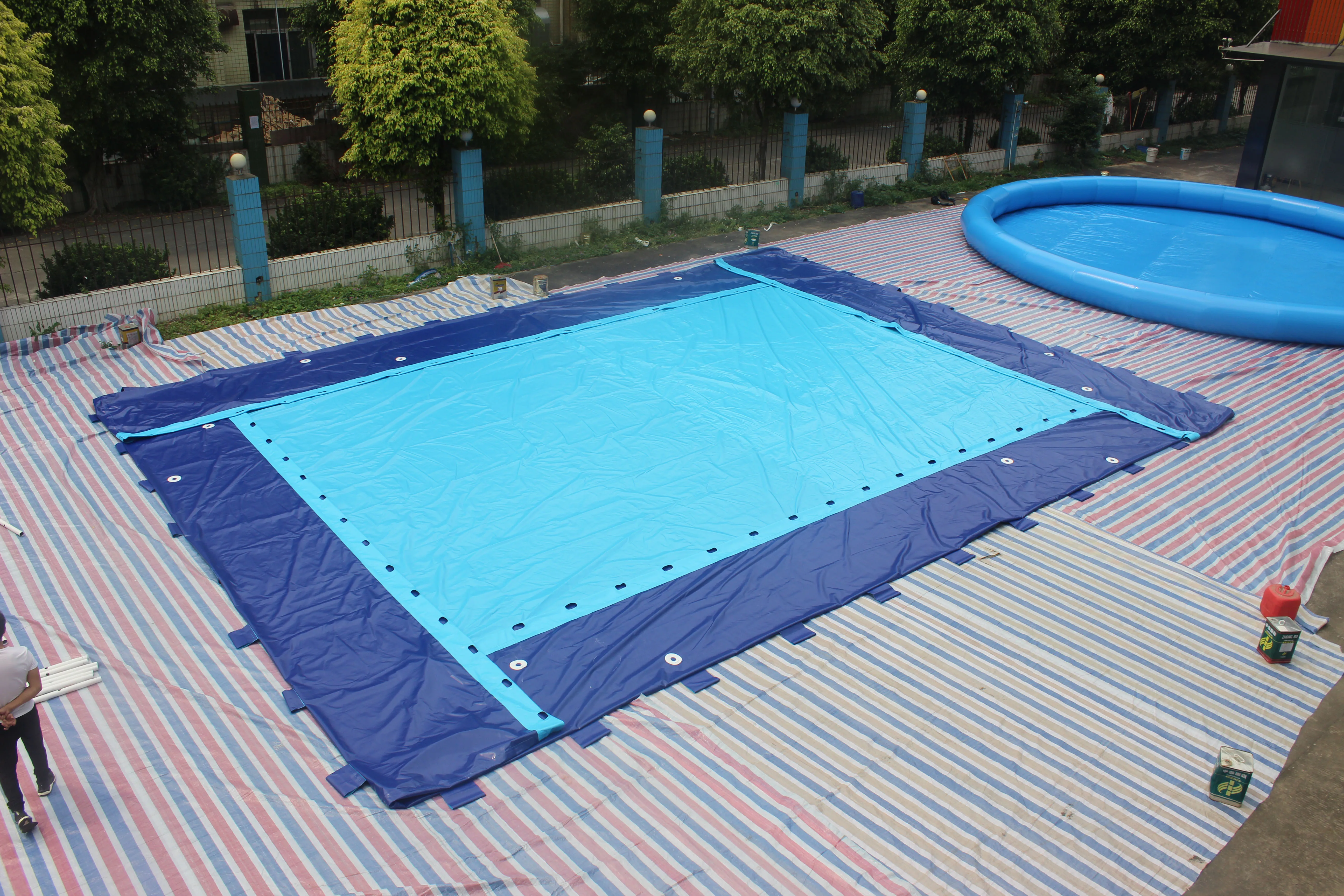 
Summer Outdoor Metal Steel Frame Swimming Pool Equipment 