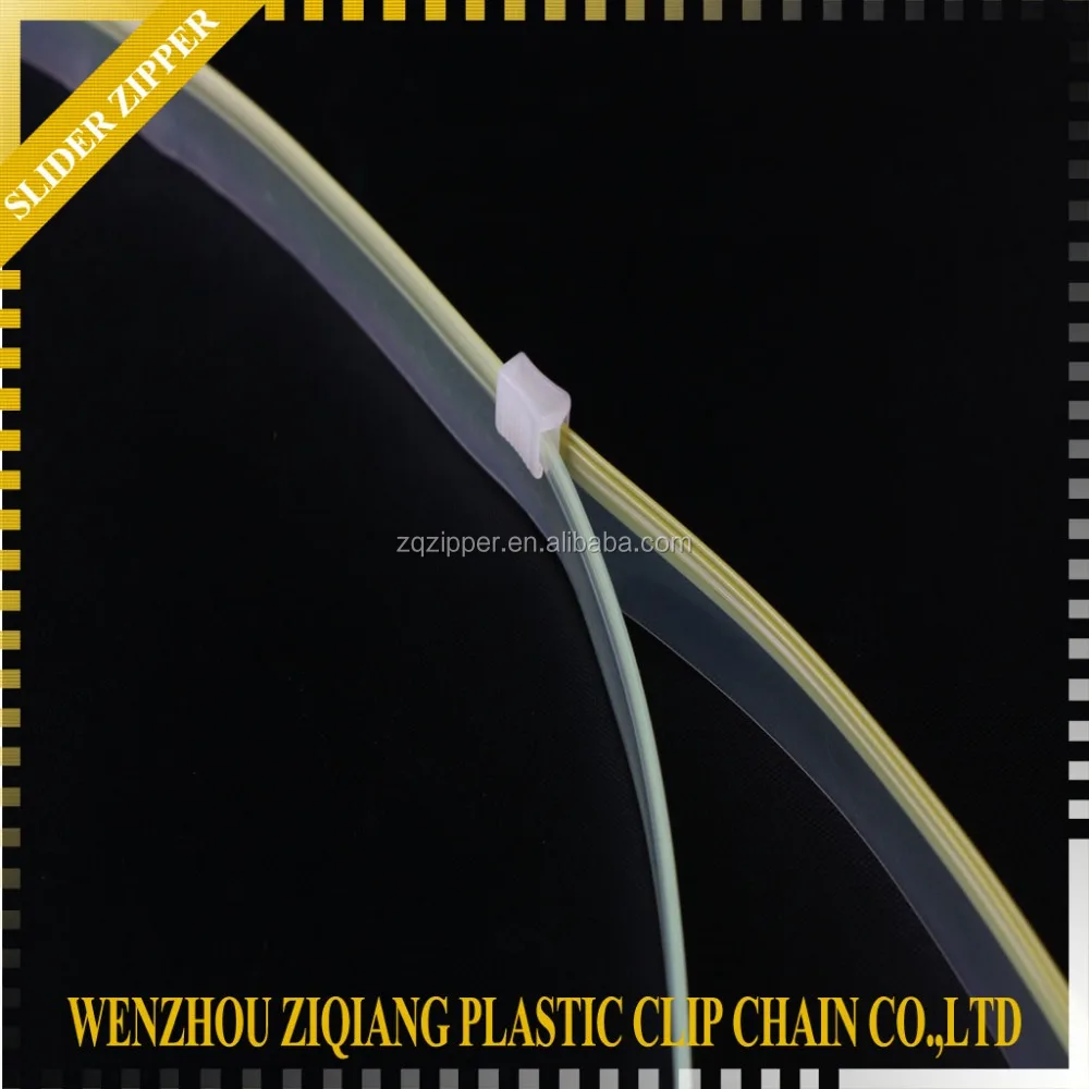 Высококачественная молния из полиэтилена со слайдером, молния для сумки