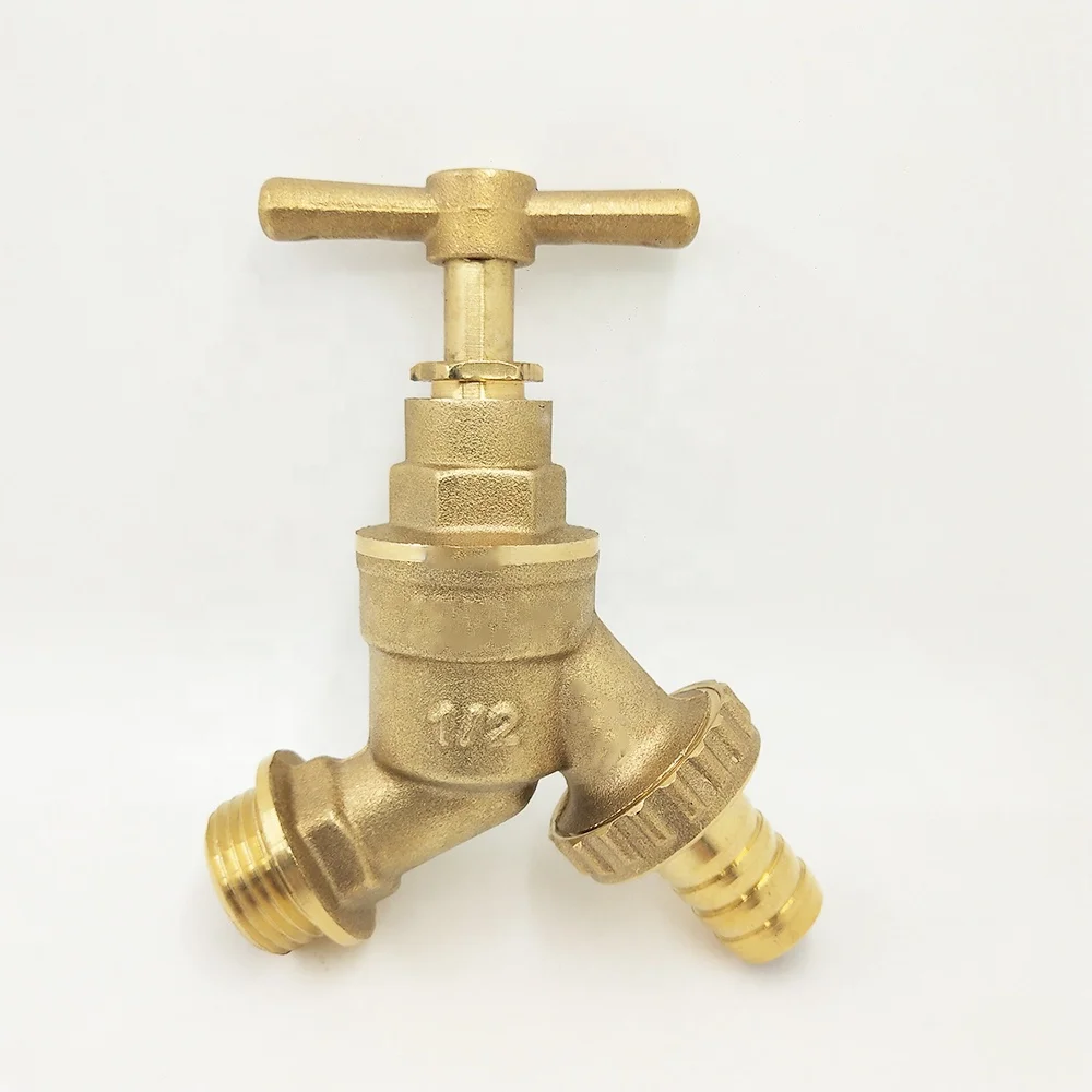 DZR латунный наружный садовый шланг, соединительный слюнявчик, 1/2 дюйма X 3/4 дюйма BSP