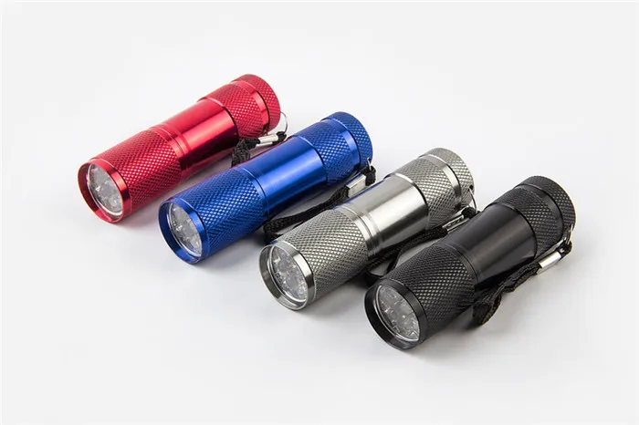 
9 LED UV Flashlight Ultraviolet Flashlight Ultra Violet Invisible Ink Marker Detection Torch Light UV Lamp 