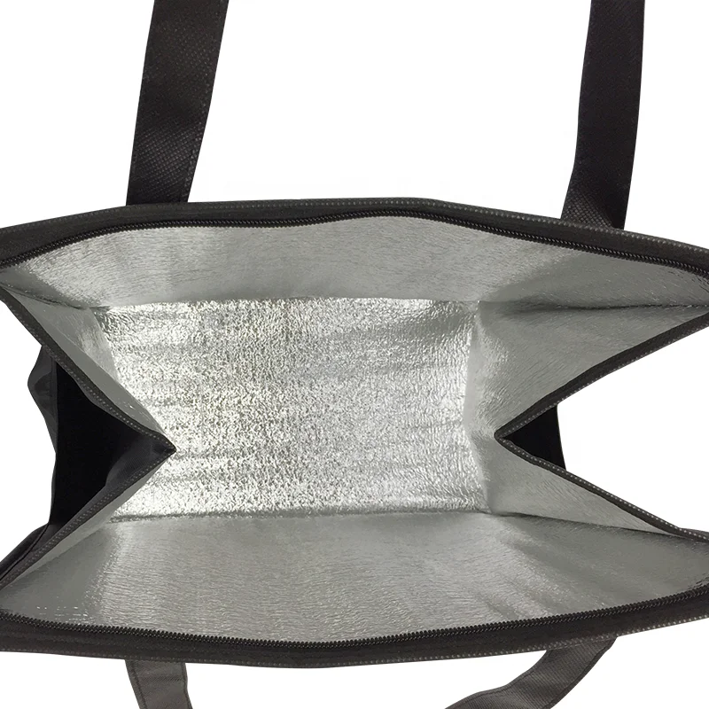 Extra Large  Heavy Duty   Custom logo Insulated Reusable Tote Grocery thermal Shopping Bag Cooler Bag