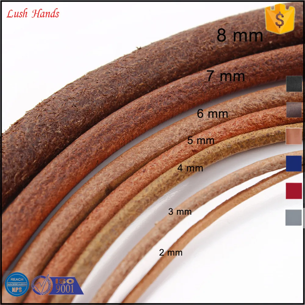 2mm 8mm15mm Leather cord many kinds size colors best quality