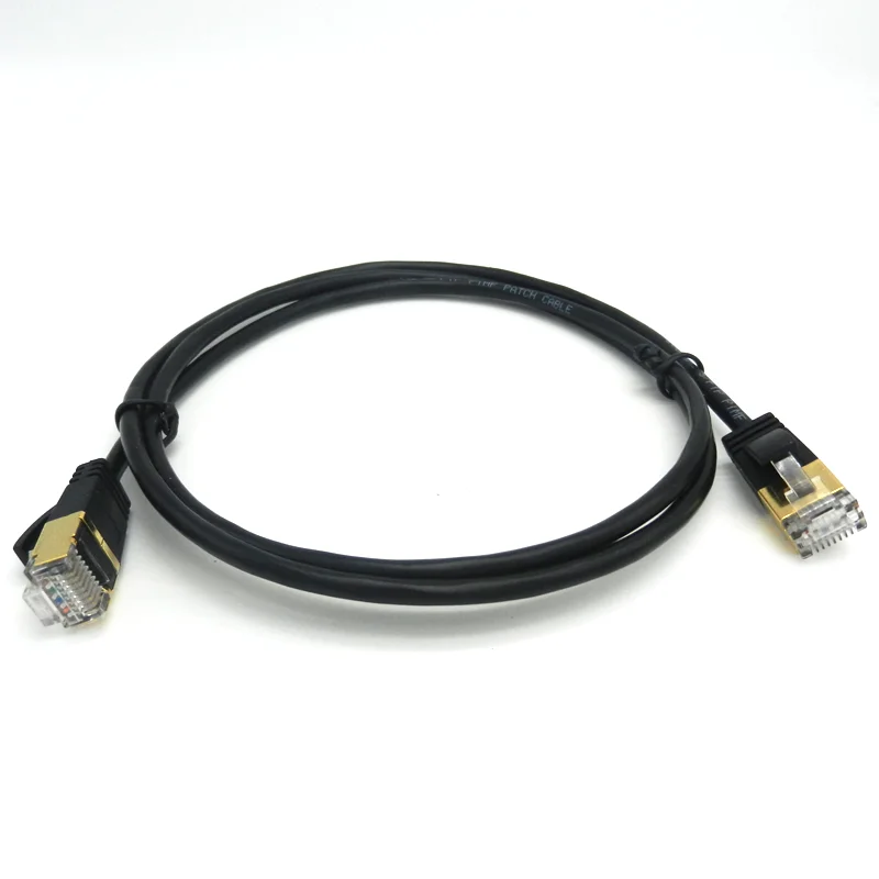 High quality 100% bare copper pass fluke 1m 2m 3m 5m  S/FTP cat8 ultra slim patch cord ethernet cable