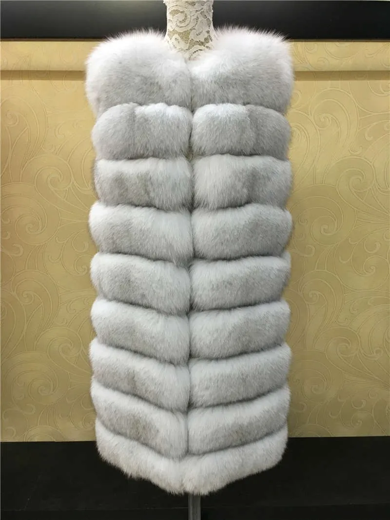 Alibaba Wholesale Adults Elegant Beautiful Women Real Fox Fur Vest