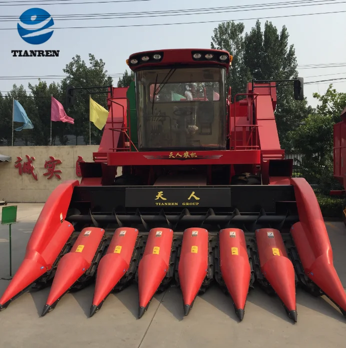 TIANREN 3 - 7 Rows Corn Picker for sale best for down corn