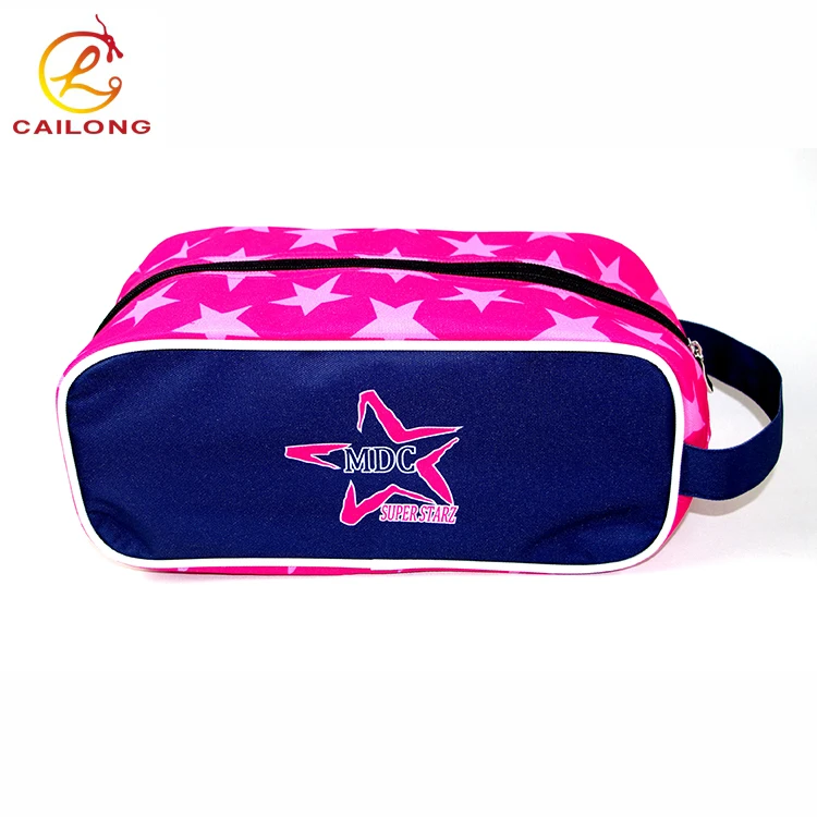 Custom logo storage polyester outdoor durable shoe sports bag