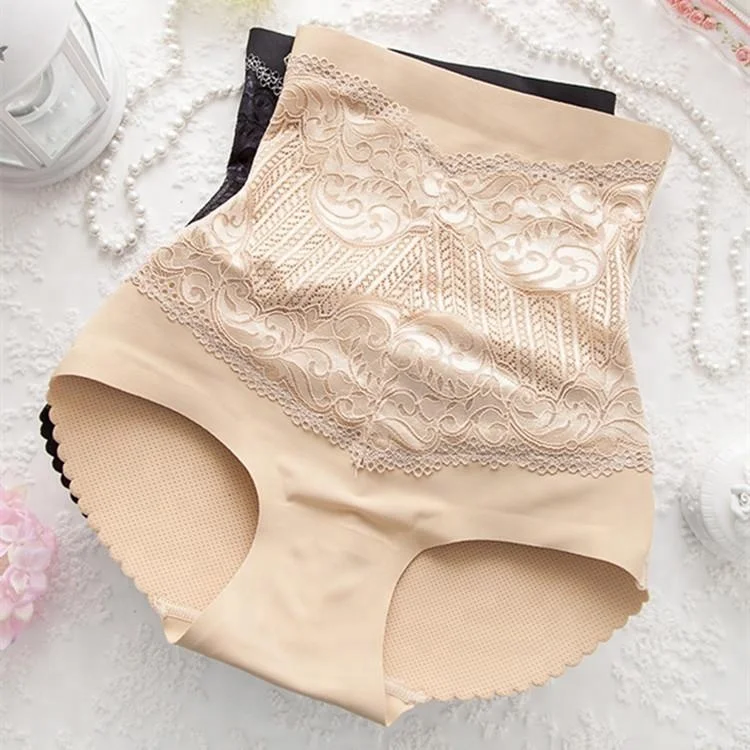 OEM Young Girls Stylish High Waist Lace Hip Enhancers Womens Panties
