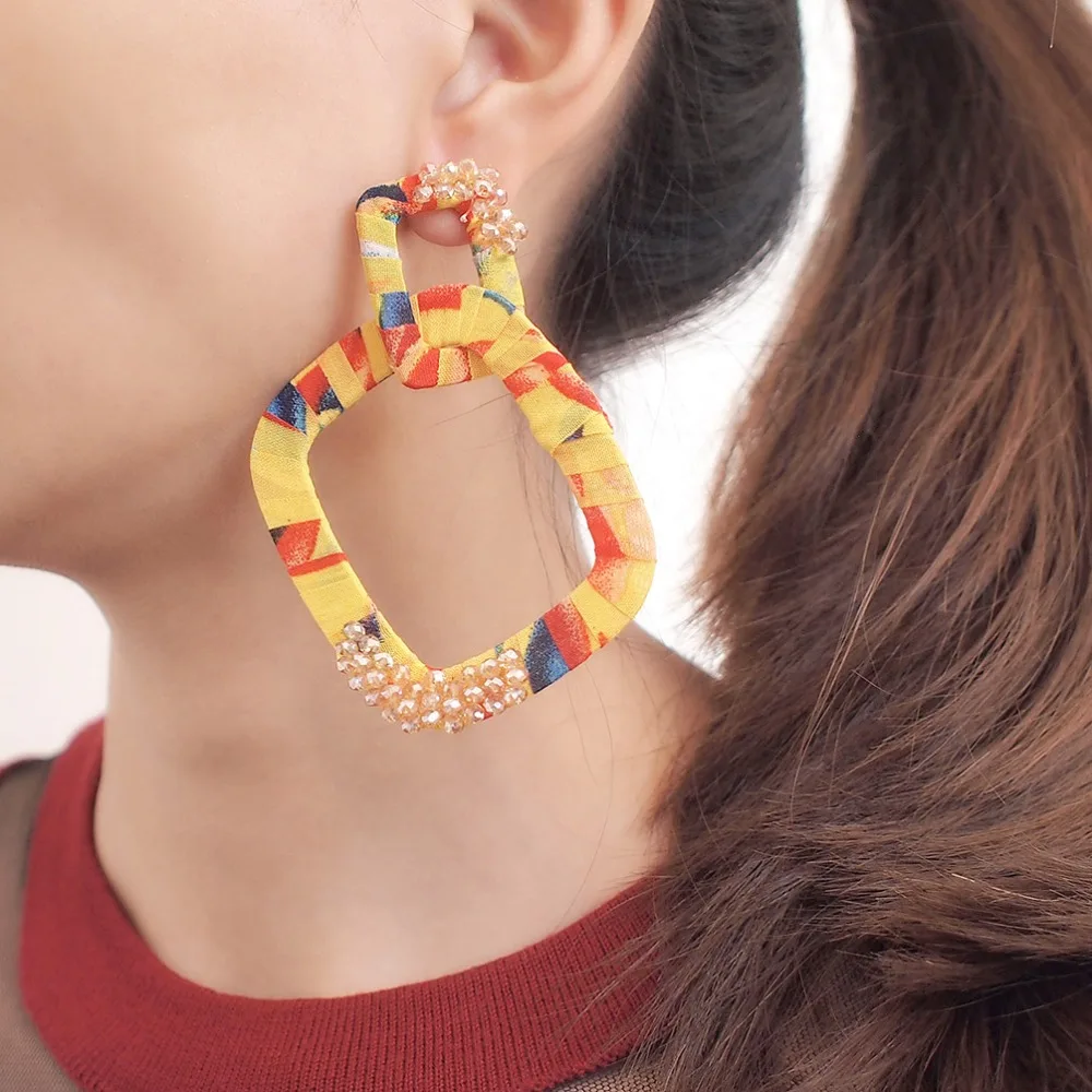 HANSIDON Unique Charm Blue Rhinestones Statement Jewelry Sets Women Gold Choker Necklace Bracelets Set Fashion Bangles Torques